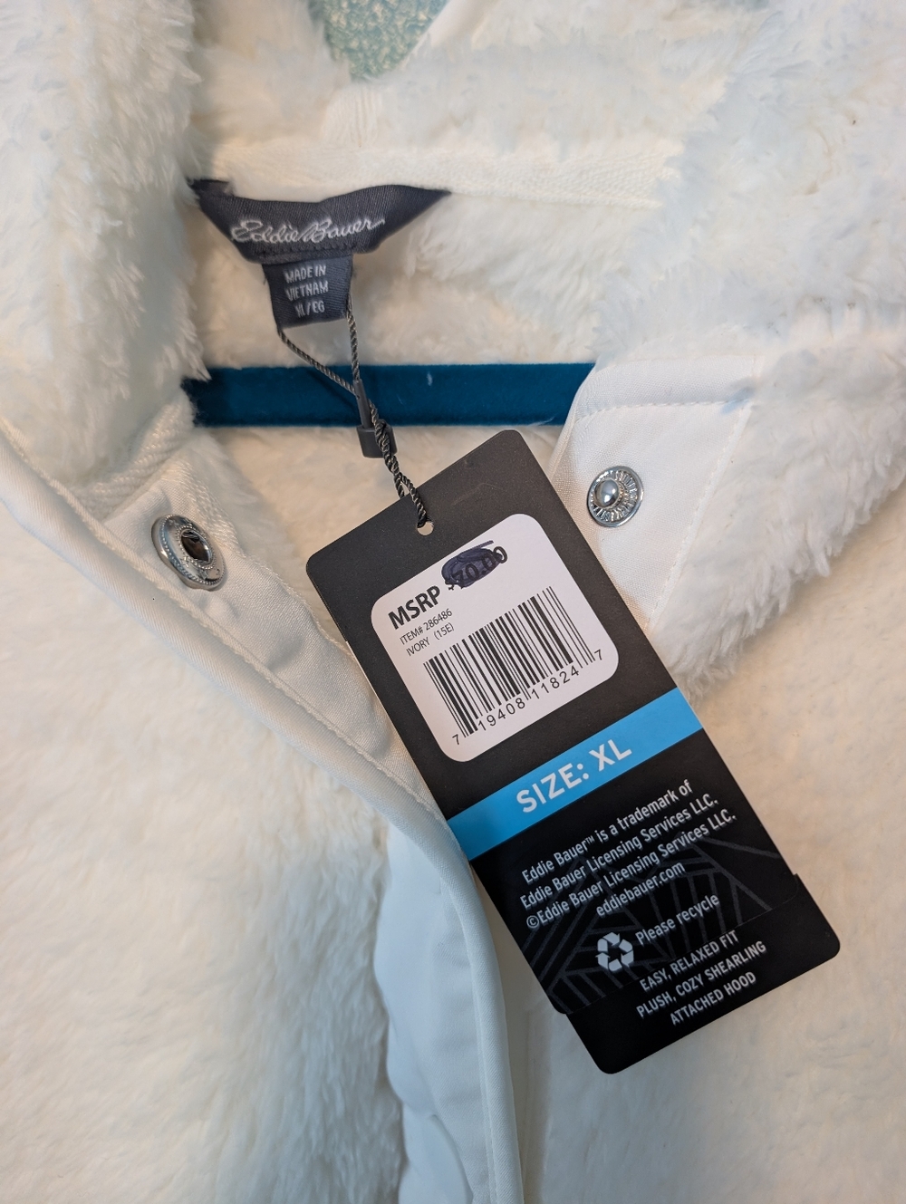 Eddie Bauer Sherling Snap Pullover Hoodie - Picture 3 of 8
